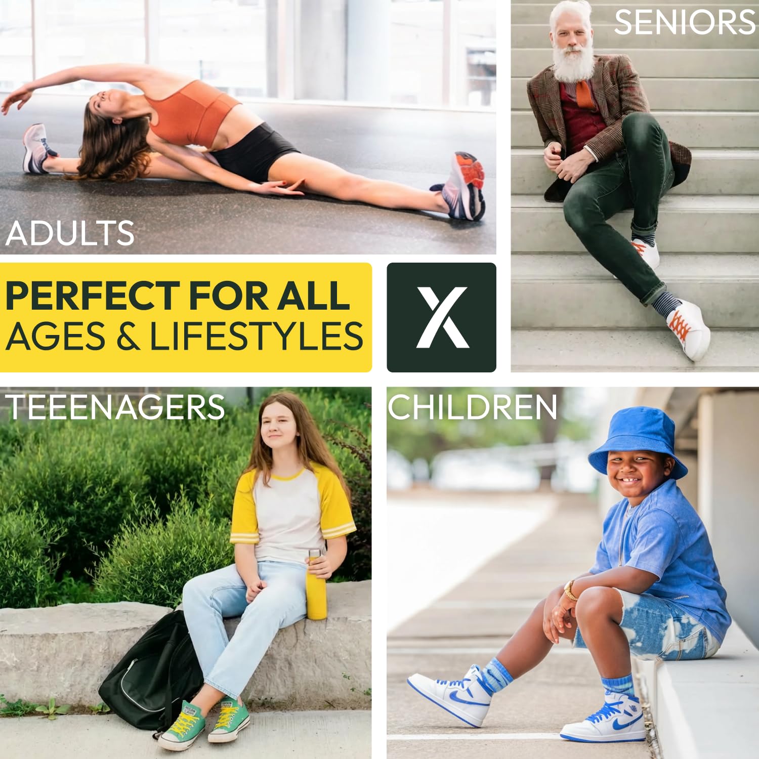 Xpand No Tie Elastic Shoelaces. 1 Size Fits All for Adults & Kids | Stretch Laces for Sneakers, Runners & High Tops Shoes - Image 5