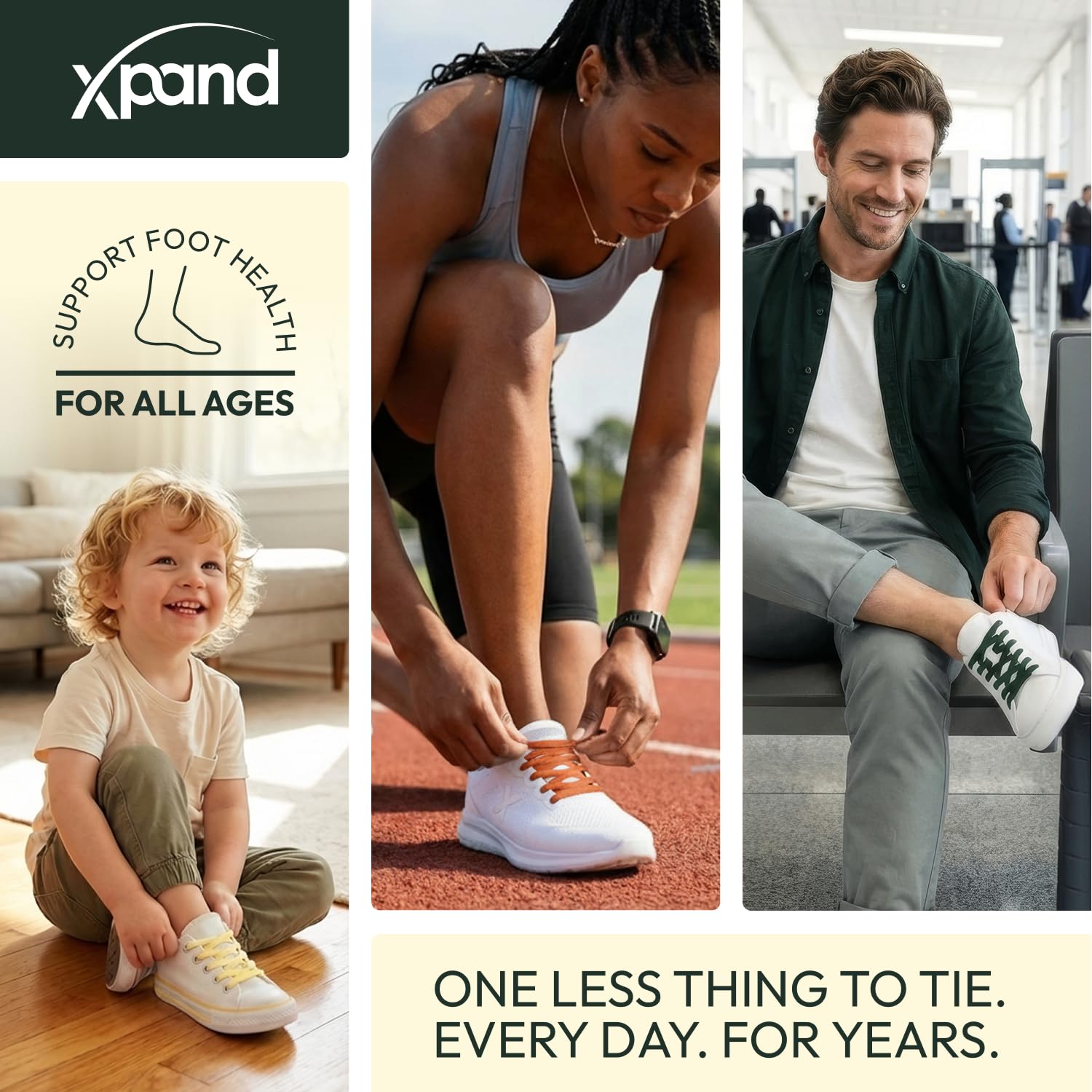 Xpand No Tie Elastic Shoelaces. 1 Size Fits All for Adults & Kids | Stretch Laces for Sneakers, Runners & High Tops Shoes - Image 6